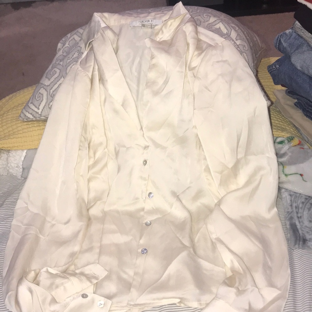 Chiffon button down